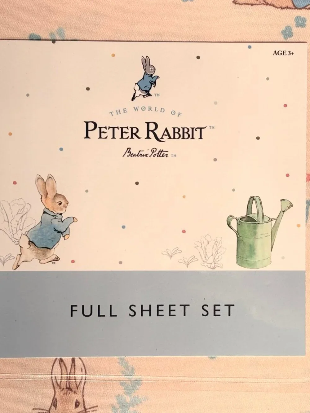 NEW The World of Peter Rabbit Beatrix Potter Kid's FULL Size Sheet Set